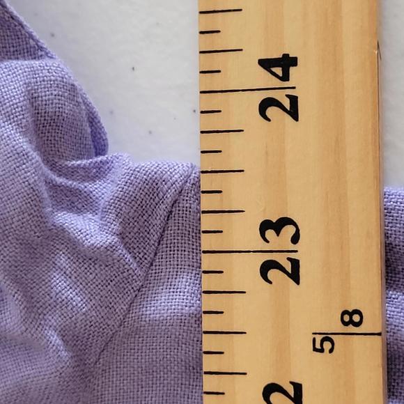 Talbots Petites Irish Linen Lilac Button Front Shirt Women Petite Size 16P - Picture 4 of 10